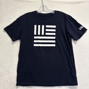 The North Face Navy Blue USA Short Sleeve Tee T-Shirt Boy's Size XL 18/20 Flag